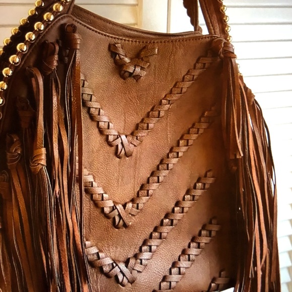 Big Buddha Handbags - Brown Fringe Big Buddha Handbag